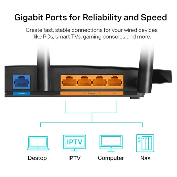 TP-Link Smart WiFi Router AC1900 (Archer A8) Dual Band MU-MIMO Wireless - Picture 4 of 5